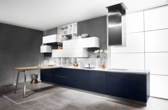 Küchenmodelle Küche Samtblau