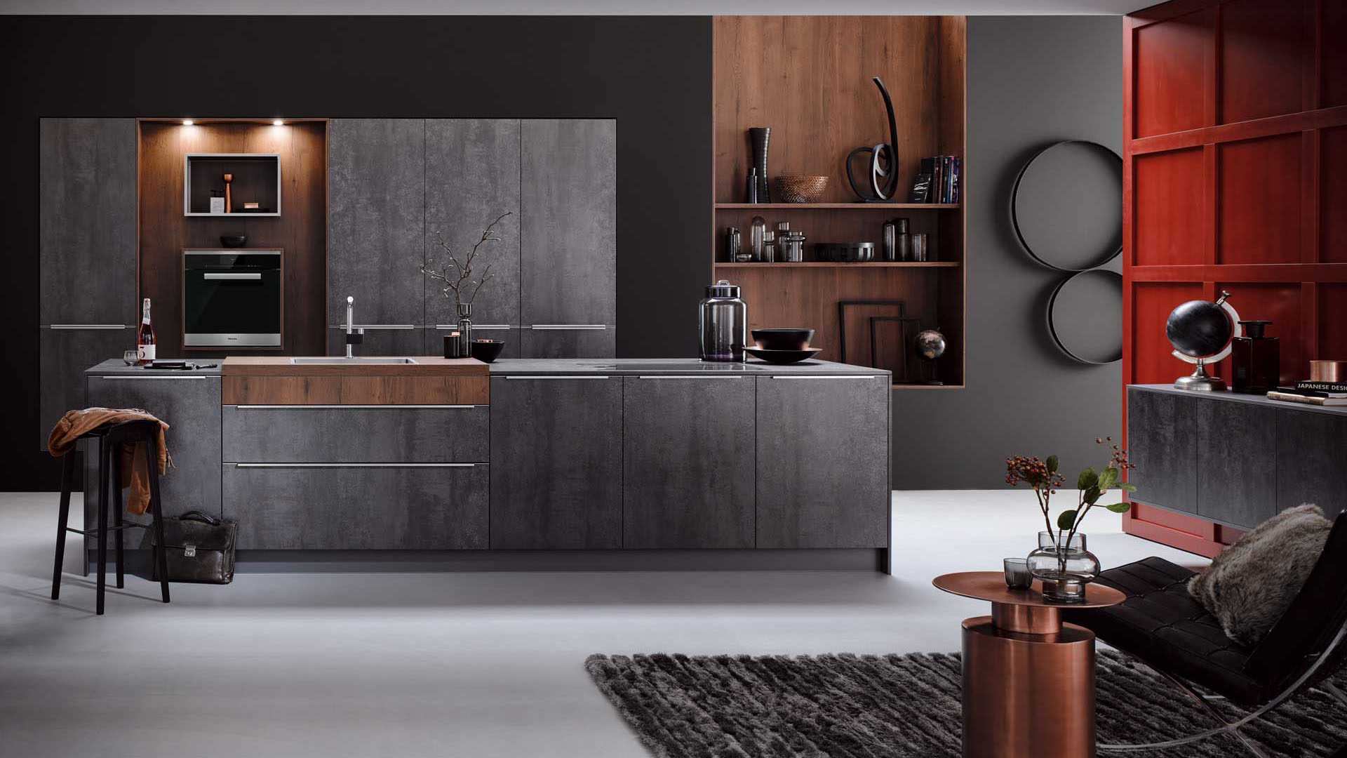 Häcker Designküche - Iron Grey | Miele Center Bauer Wien